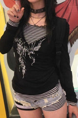 Y2K Street Layered T-Shirt