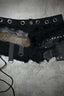 Metal Detail Denim Hot Pants