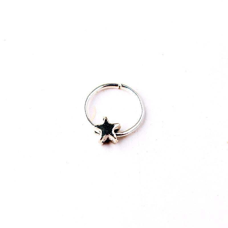 Star Flower U-Shape Nose Studs