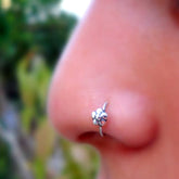 Star Flower U-Shape Nose Studs