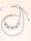 Punk Metal Skull Pendant Double Layer Waist Chain