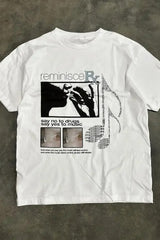 Trendy Harajuku Horror Print Short Sleeve T-shirt