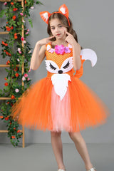 Fox Tutu Dress Kid Halloween Costume