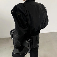 Oversized Shoulder Pad Jacket