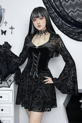 Lace Patchwork Halloween Gothic Dress