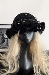 Harajuku Y2K Spicy Girl Rivet Piercing Knitted Hat