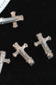 Punk Silver Vintage Cross Hair Accs