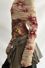 Y2K Floral Long Sleeve T-Shirt