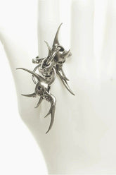 Cyber Liquid Spiked Alien Ring
