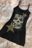 Punk Graphic Rock Mini Dress
