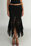 Embellished Hip Sheer Hem Skirts