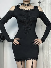 Embroidery Hooded Mini Dress