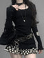 Lace O-neck Knit Top