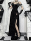 Lace Patchwork Spaghetti Strap Maxi Dress
