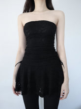 Strapless Lace Party Mini Dress