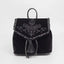 Witch Harajuku Magic Embroidery Velvet Gothic Punk Rock Backpack Bag Black / 28X11X30Cm Halloween