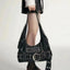 Black Punk Y2K Vintage Trend Aesthetic Gothic Tote Bag Halloween