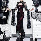 Fishtail Ruched Backless Vintage Midi Dress