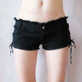 Tassel Low Rise Denim Short