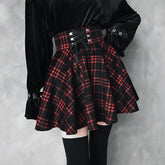 Gothic Lolita Lace-up Wool Skirt