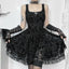 Velvet Ruffle Mini Dress