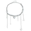 Multi-Layer Heart Tassel Pearl Star Pendant Necklace Steel Halloween