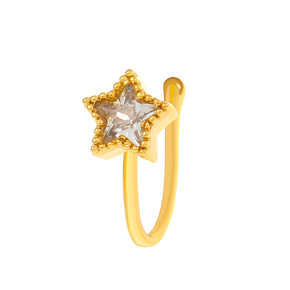 Creative Zircon Animal U-Shape Nose Studs