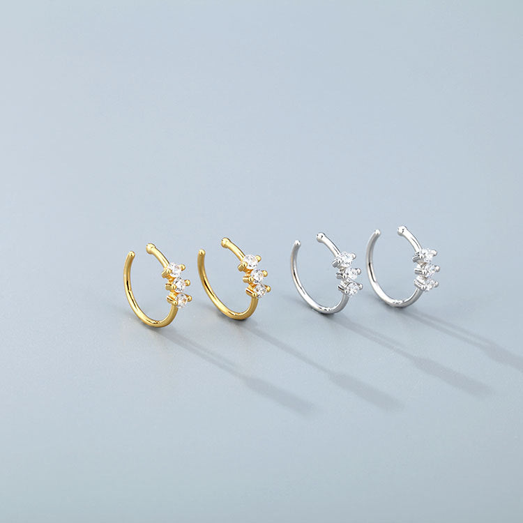 925 Silver Zircon Piercing Nose Studs