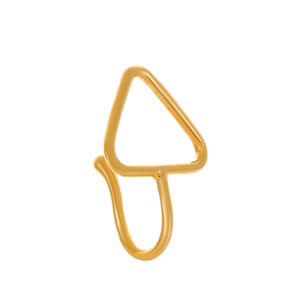 Copper-Plated U-Shape Clip-On Nose Studs