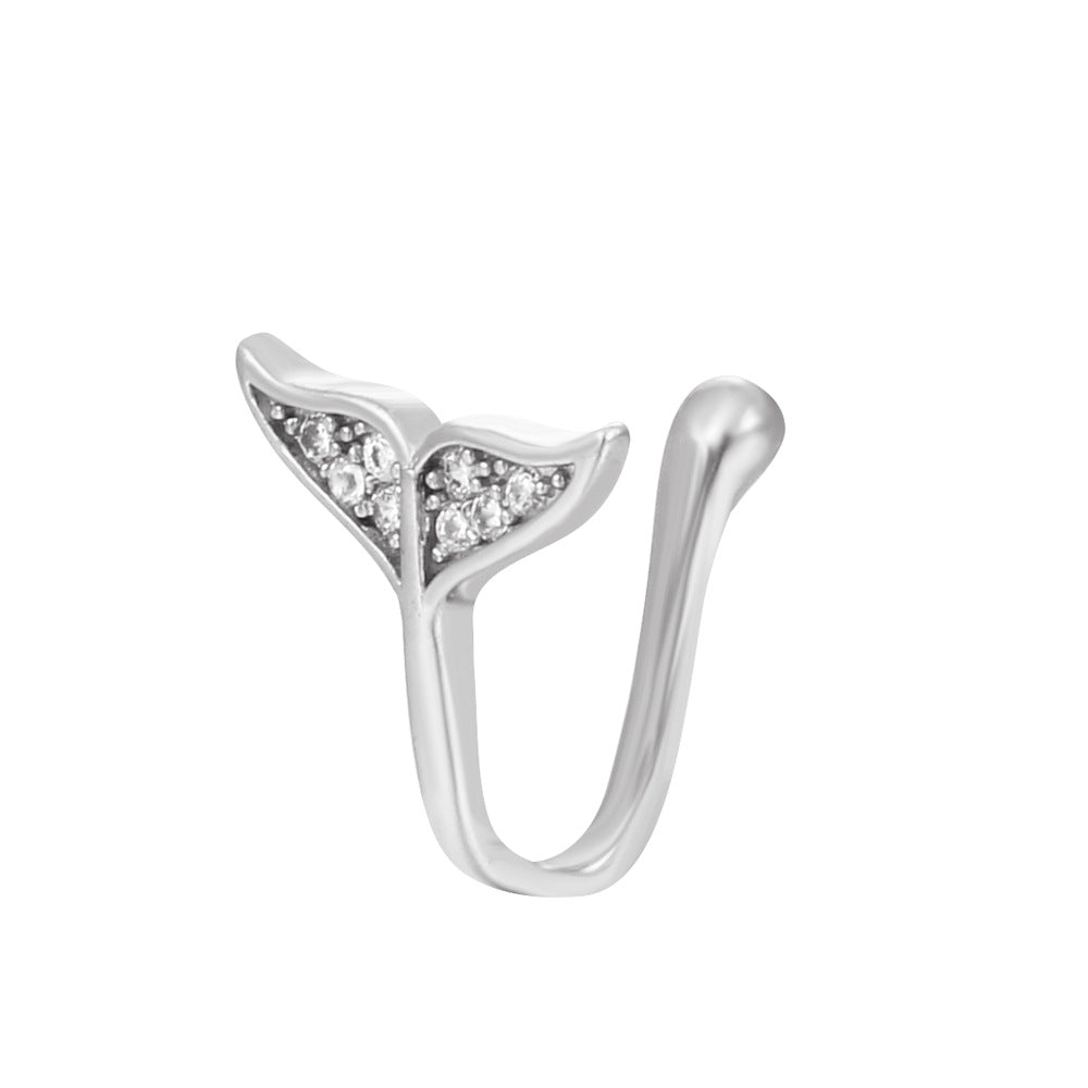 Animal Zircon U-Shape Clip-On Nose Studs