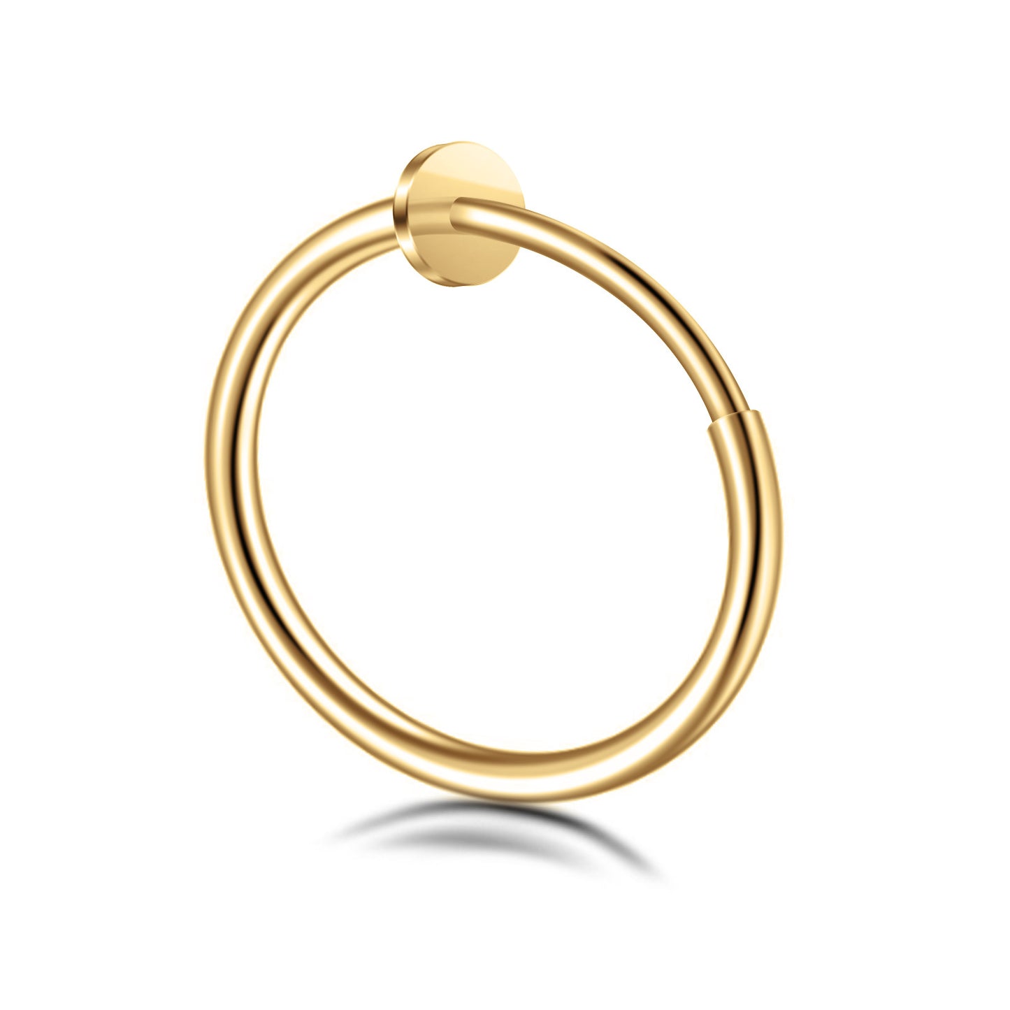 Hollow Spring Clip-On Nose Studs