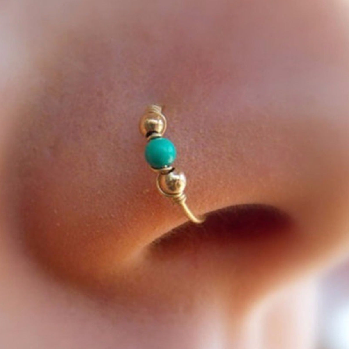 Minimalist Snake Wrap U-Shape Nose Studs