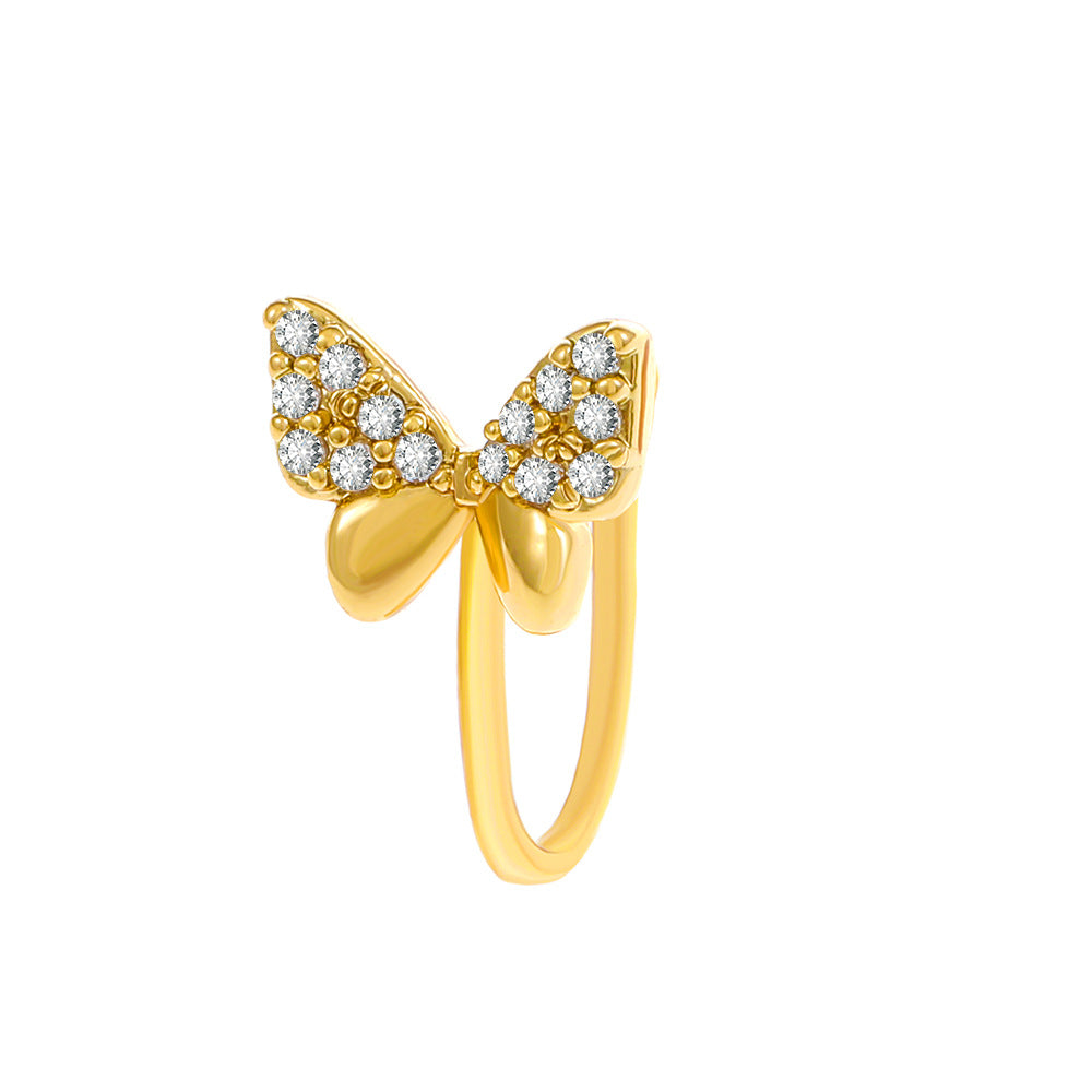 Creative Zircon Animal U-Shape Nose Studs