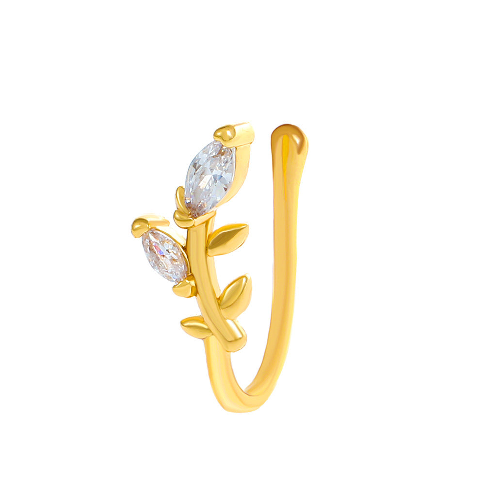 Creative Zircon Animal U-Shape Nose Studs