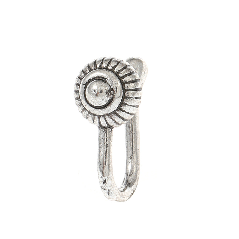 Geometric Floral U-Shape Nose Studs