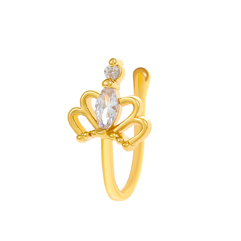 Creative Zircon Animal U-Shape Nose Studs