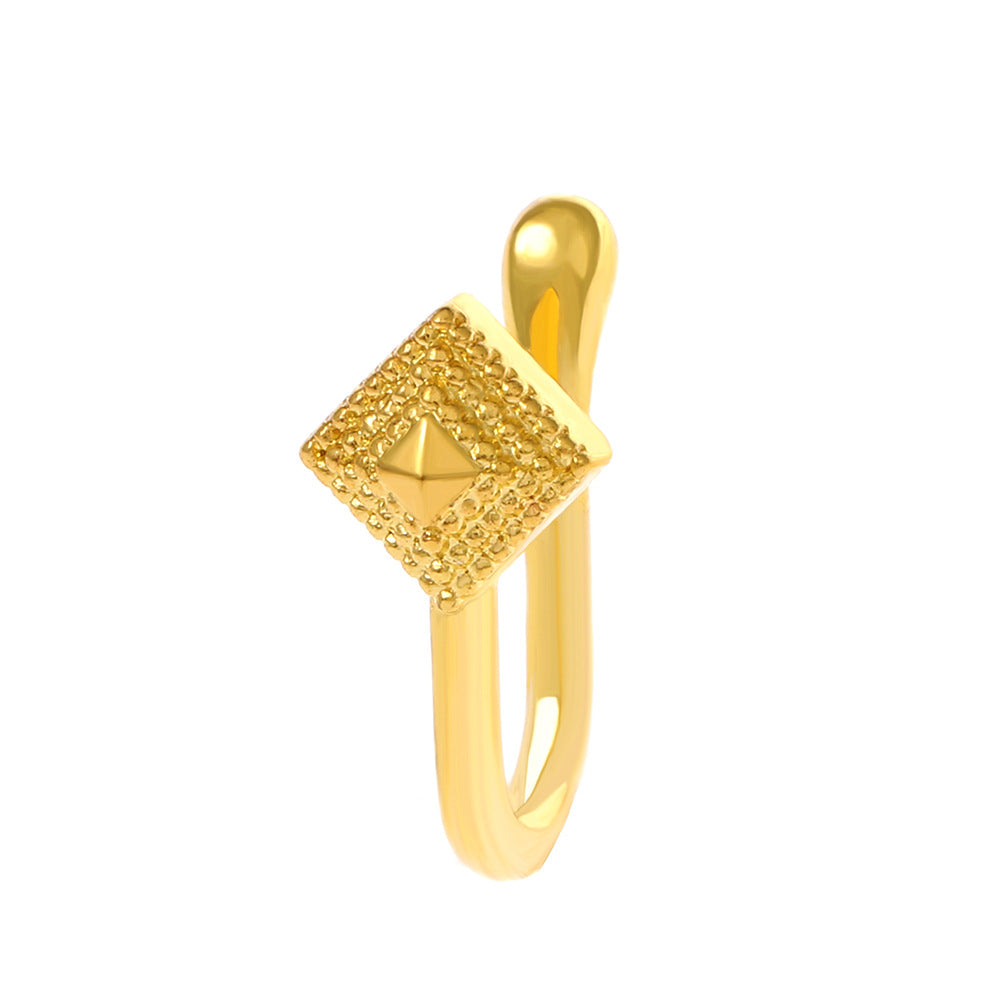 Geometric Floral U-Shape Nose Studs