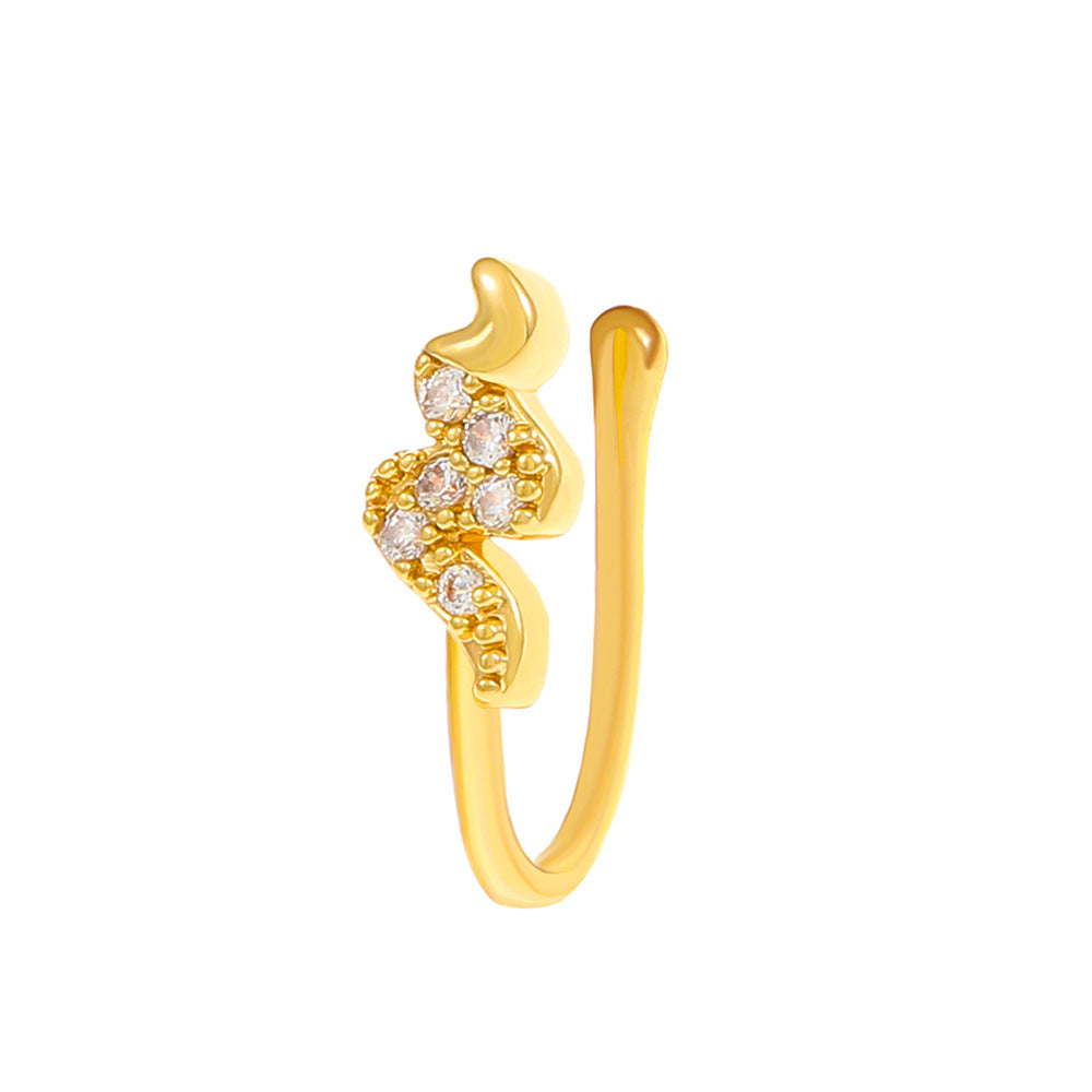 Creative Zircon Animal U-Shape Nose Studs