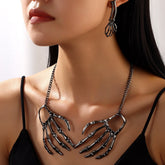 Personality Gothic Punk Skull Pendant Hip-Hop Halloween Alloy Necklace