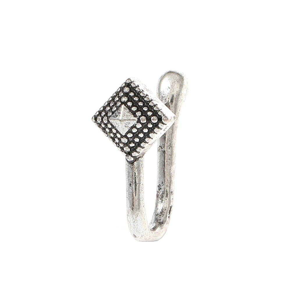 Geometric Floral U-Shape Nose Studs