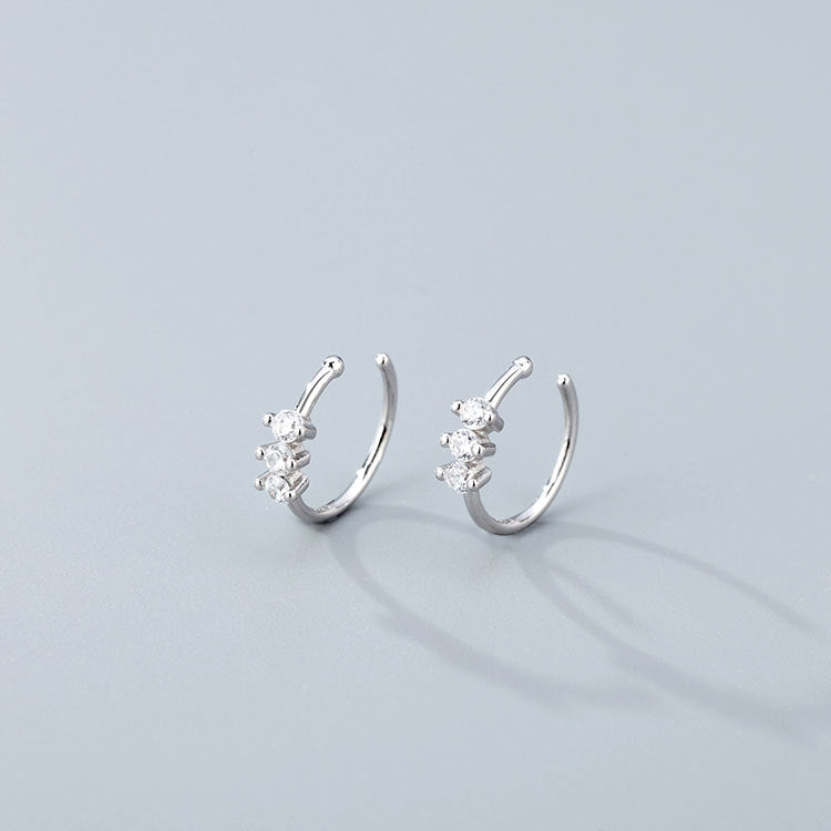 925 Silver Zircon Piercing Nose Studs