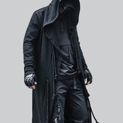 Men's Techwear Cape Trench Coat