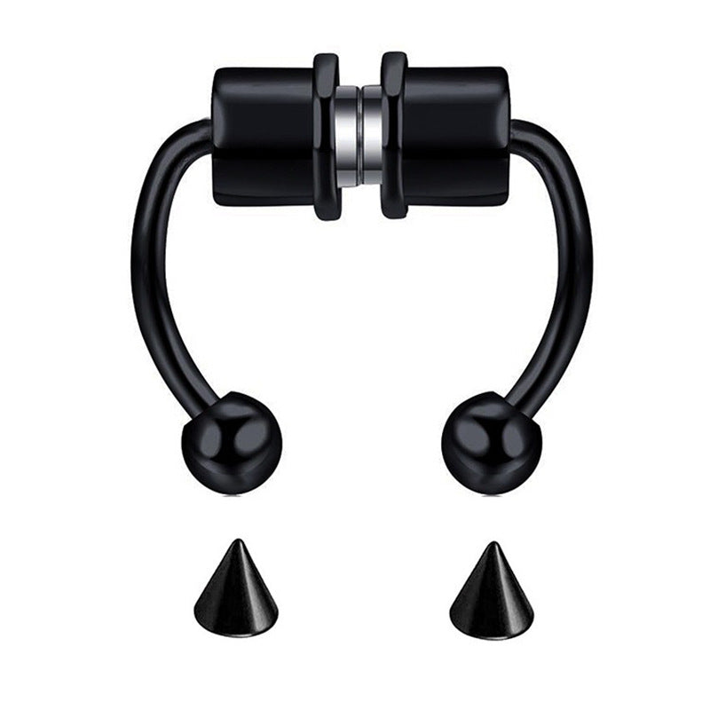 Magnetic Titanium Steel C-Shape Nose Studs