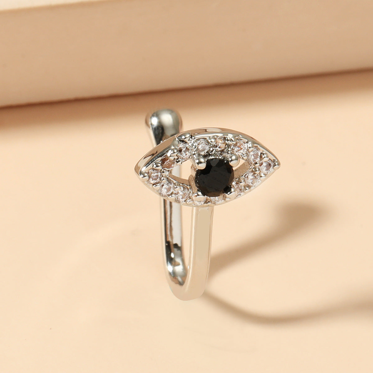 Evil Eye Zircon U-Shape Nose Studs