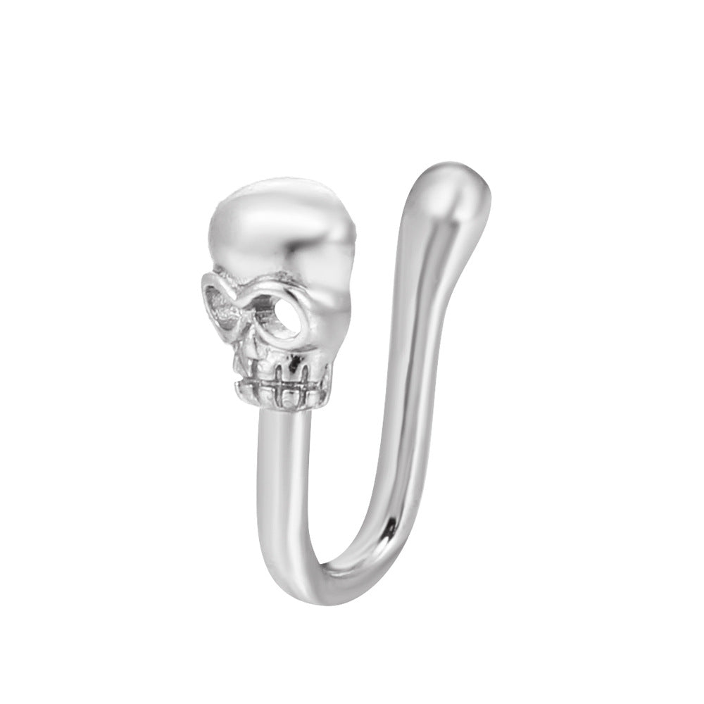 Animal Zircon U-Shape Clip-On Nose Studs