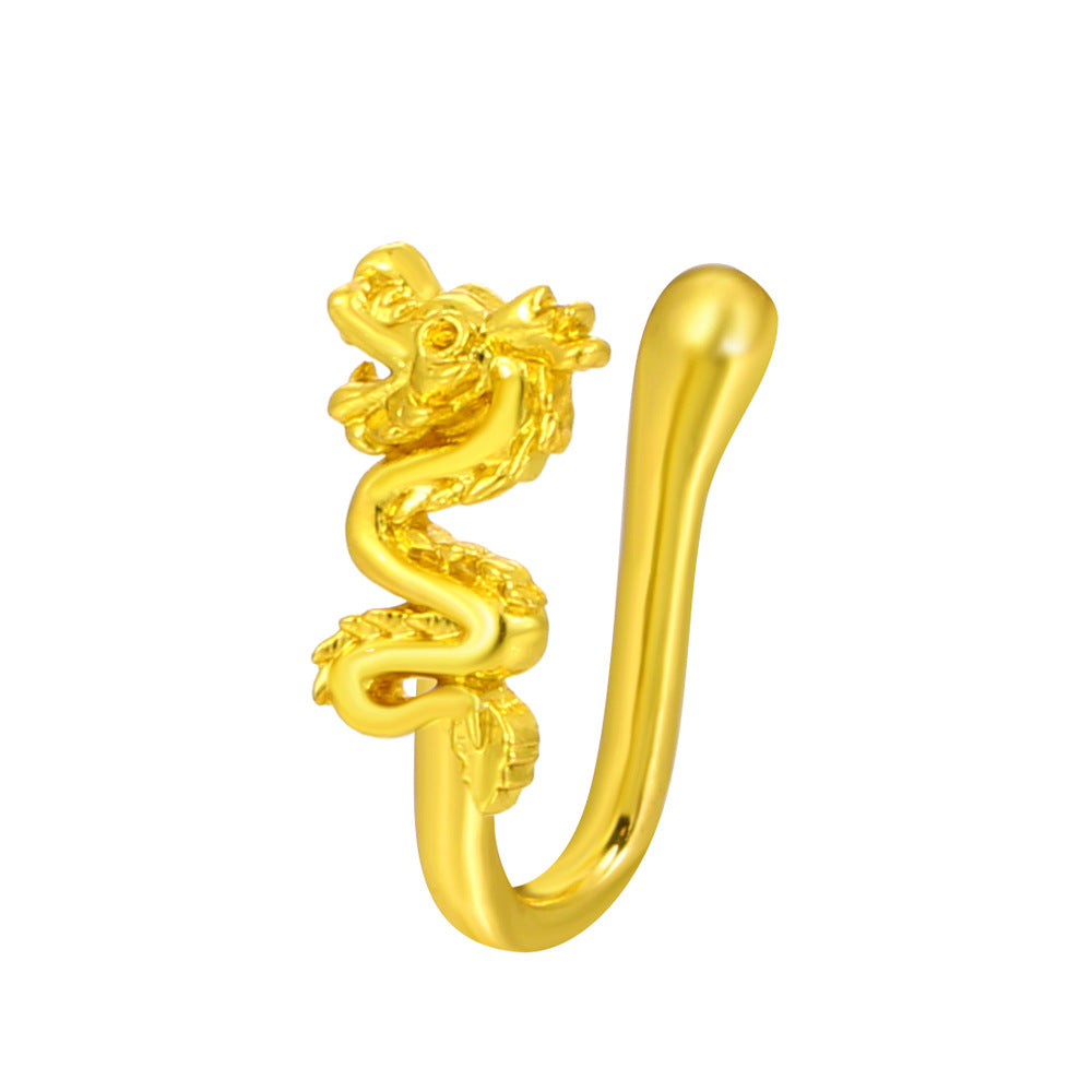 Animal Zircon U-Shape Clip-On Nose Studs
