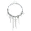 Party Lady Custom Sparkling Diamond Necklace Steel Halloween