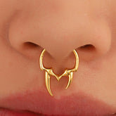 Gothic Horn U-Shape Clip-On Nose Studs