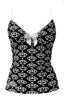 Skull Print Bow Detail Tank Top