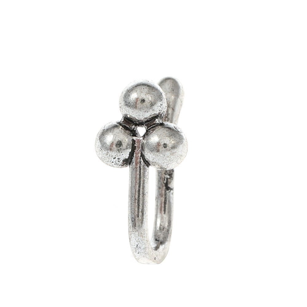 Geometric Floral U-Shape Nose Studs